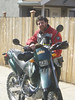 The 2002 KTM LC4 Six Days Dual Sport and Paul.

He and Brandon left to go money hunting and I swapped the brake pads. Pretty easy to deal with. 

Oh, and Paul has figured out that he needs some farkels...

And the adventure begins.